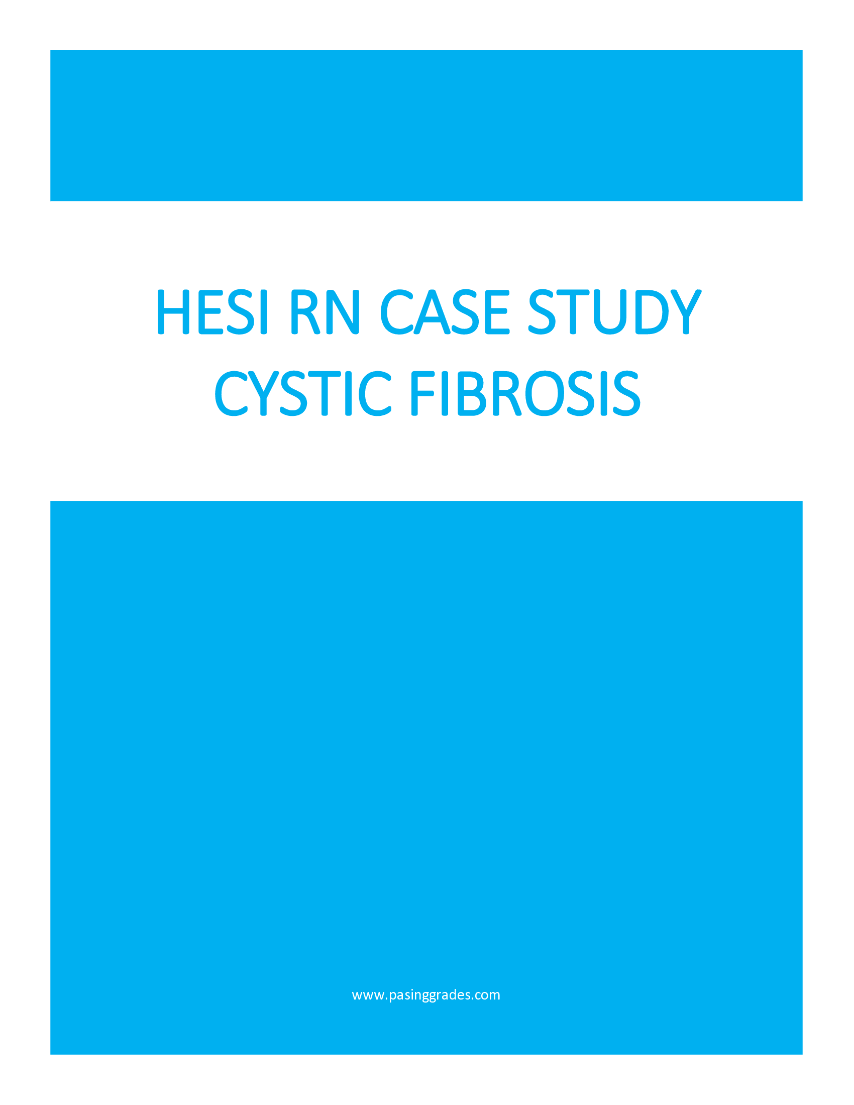 HESI RN Case Study Answers: Cystic Fibrosis