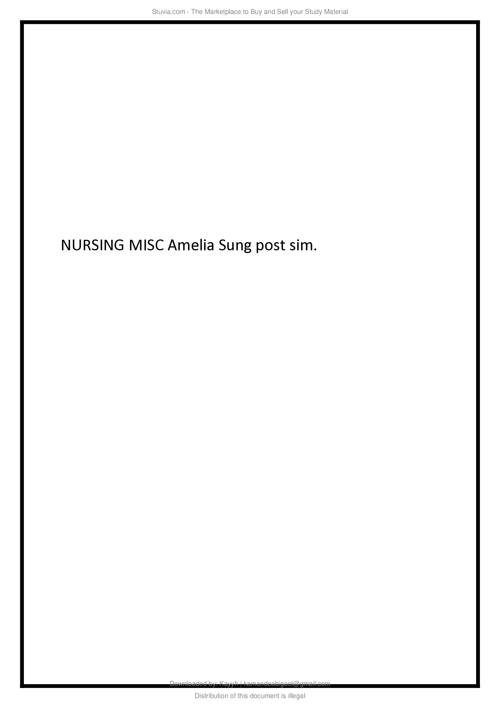 NURSING MISC Amelia Sung post sim