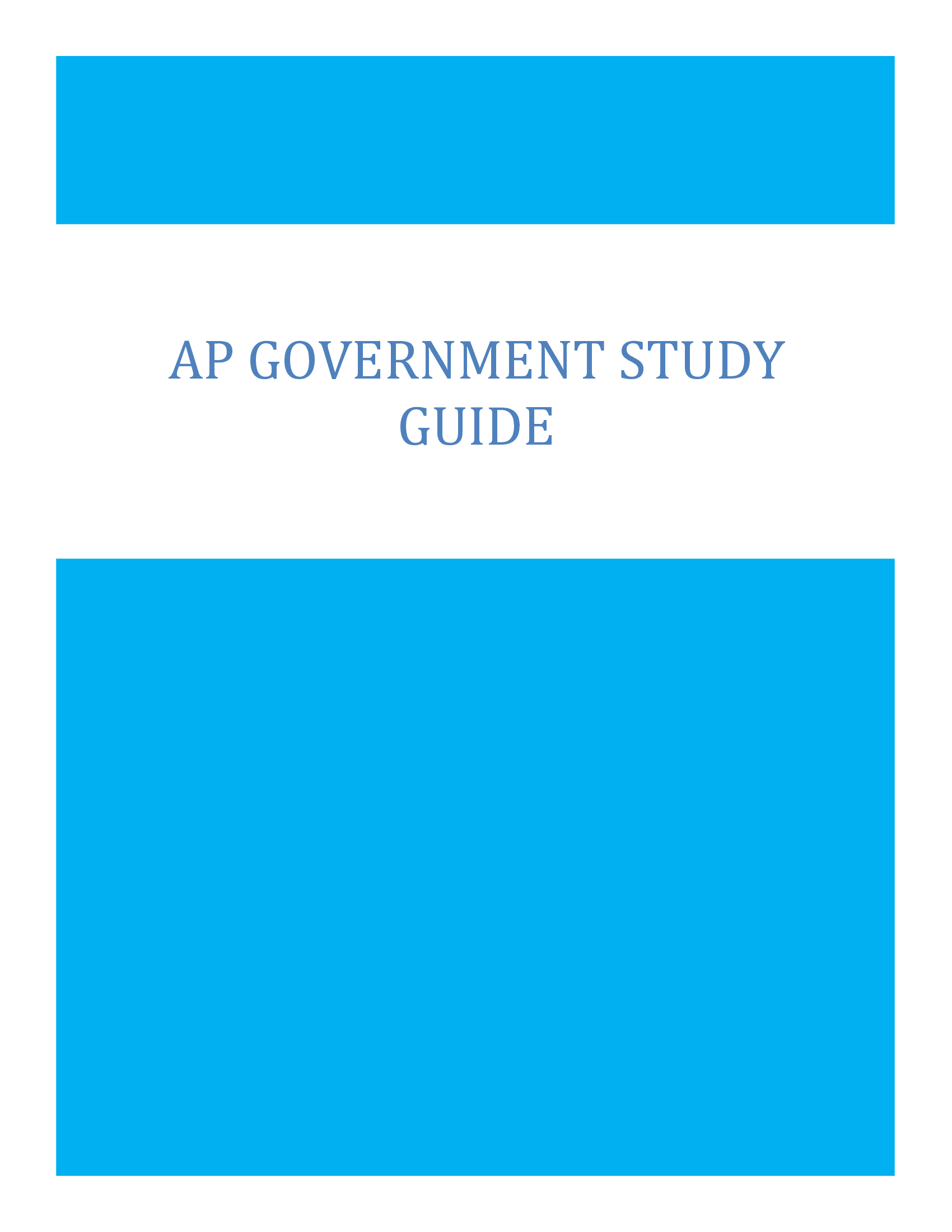 AP Government and Politics Study Guide 2024