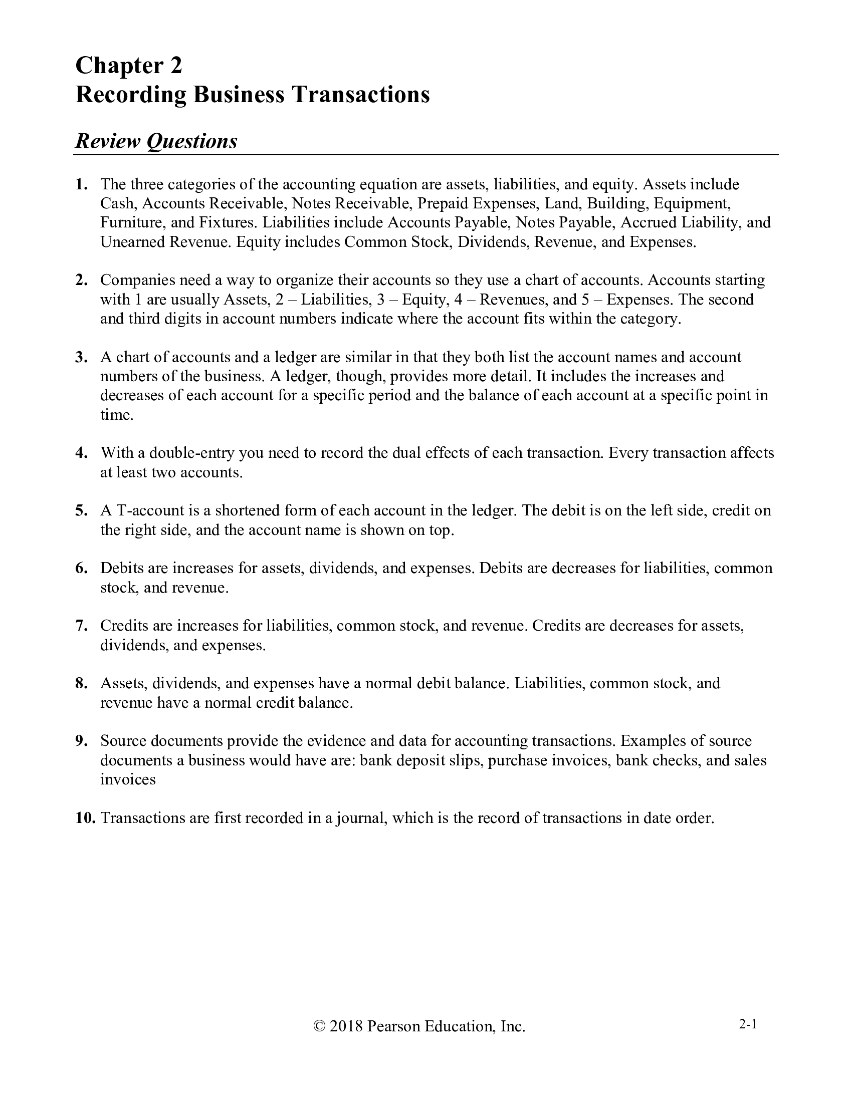 Solution Manual For Horngren’s Financial & Managerial Accounting, 6th Edition