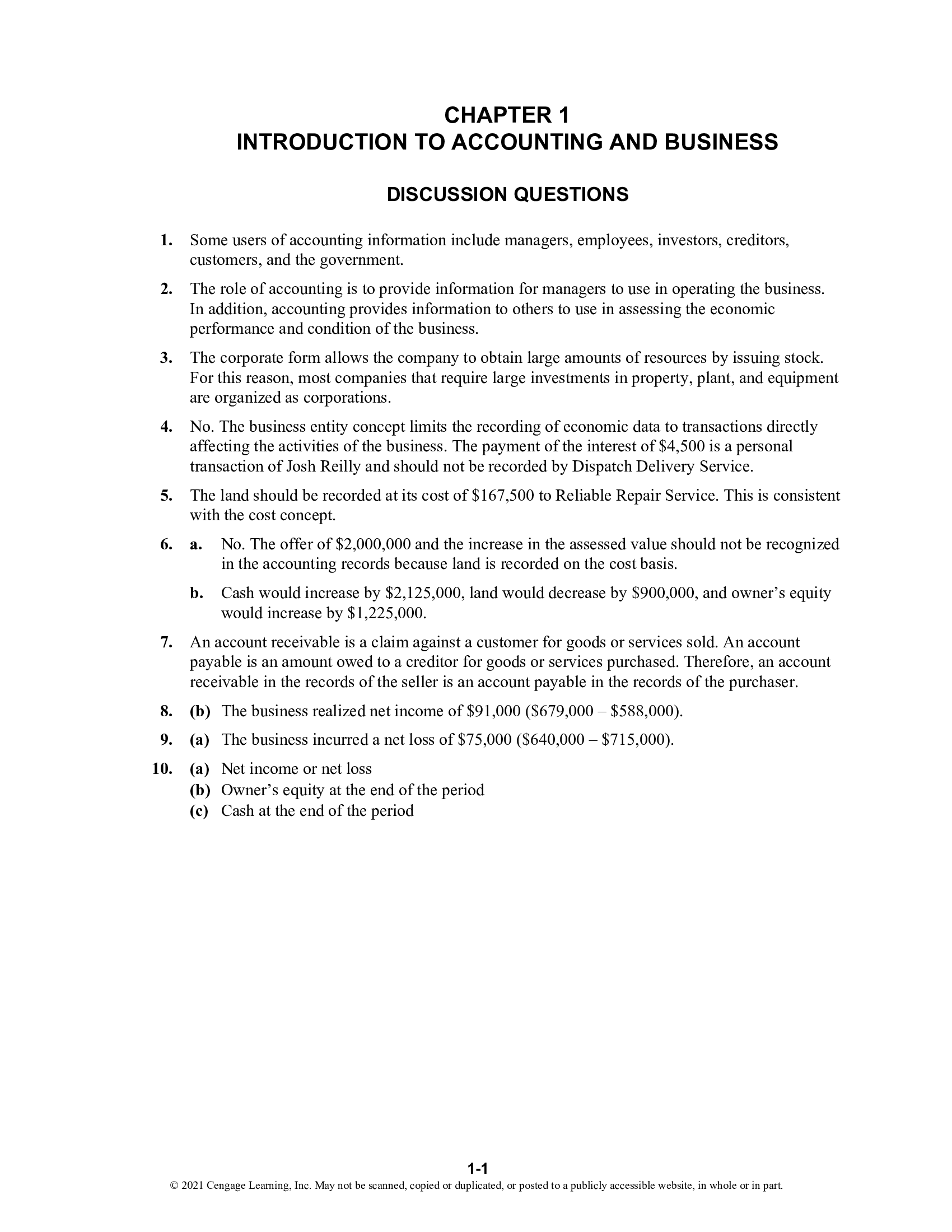 Solutions Manual for Accounting 28th Edition by Carl Warren, Christine Jonick & Jennifer Schneider. ISBN 9781337913256. (Complete Chapters 1-26)Rated A+