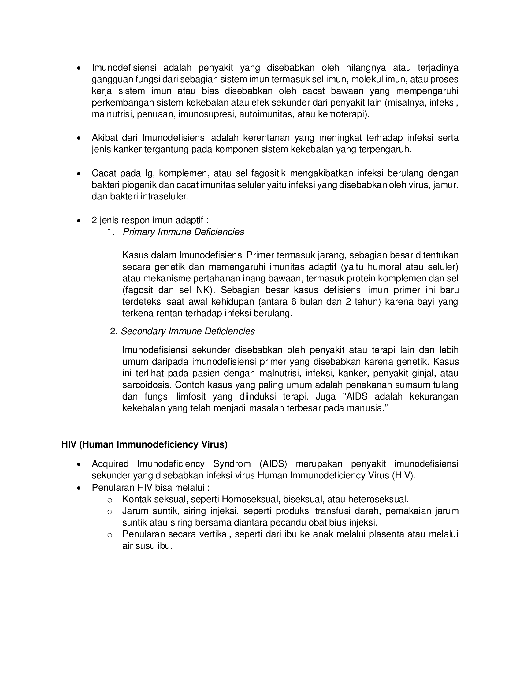 Imunodefisiensi Pharmacoterapy