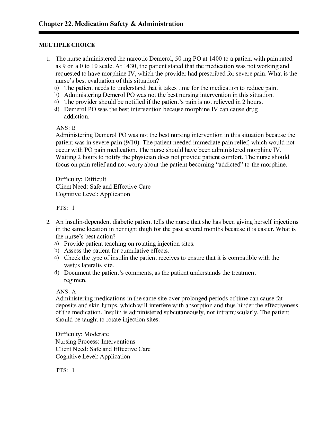 Chapter 22 Medication Safety & Administration