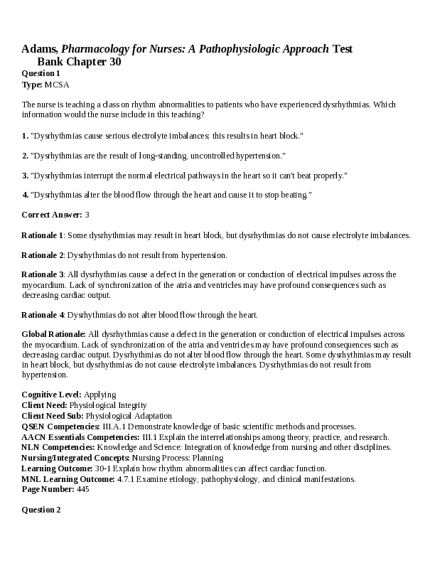 Chapter 30. Drugs for Coagulation Disorders
