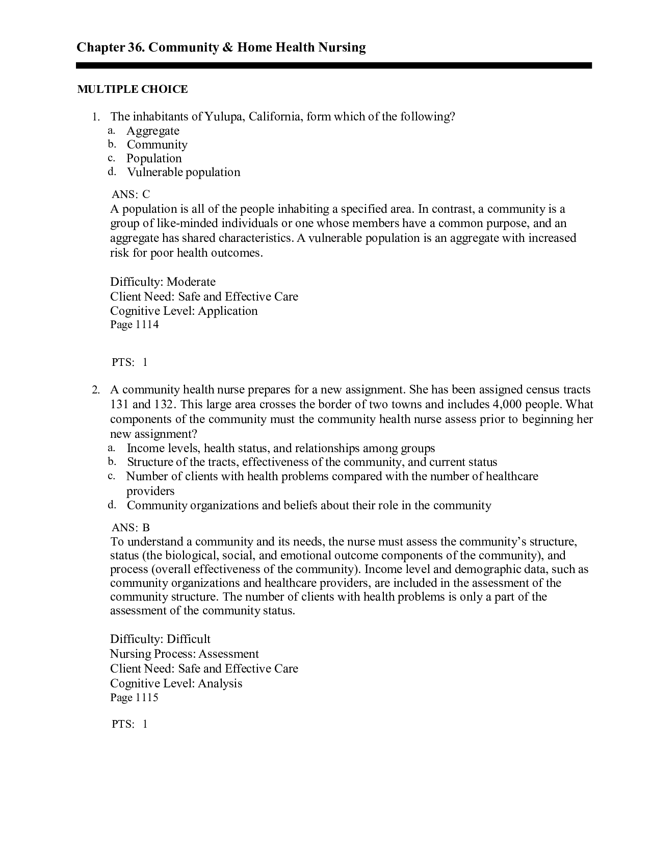 Chapter 36 Community & Home Health Nursing