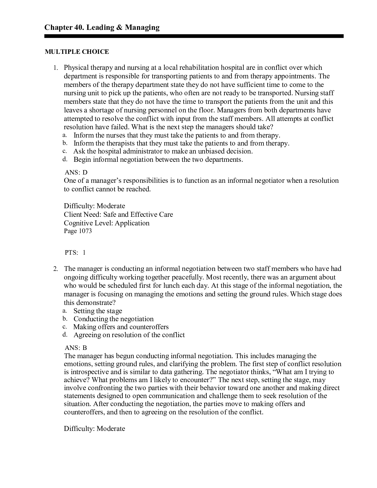 Chapter 40 Leading & Managing