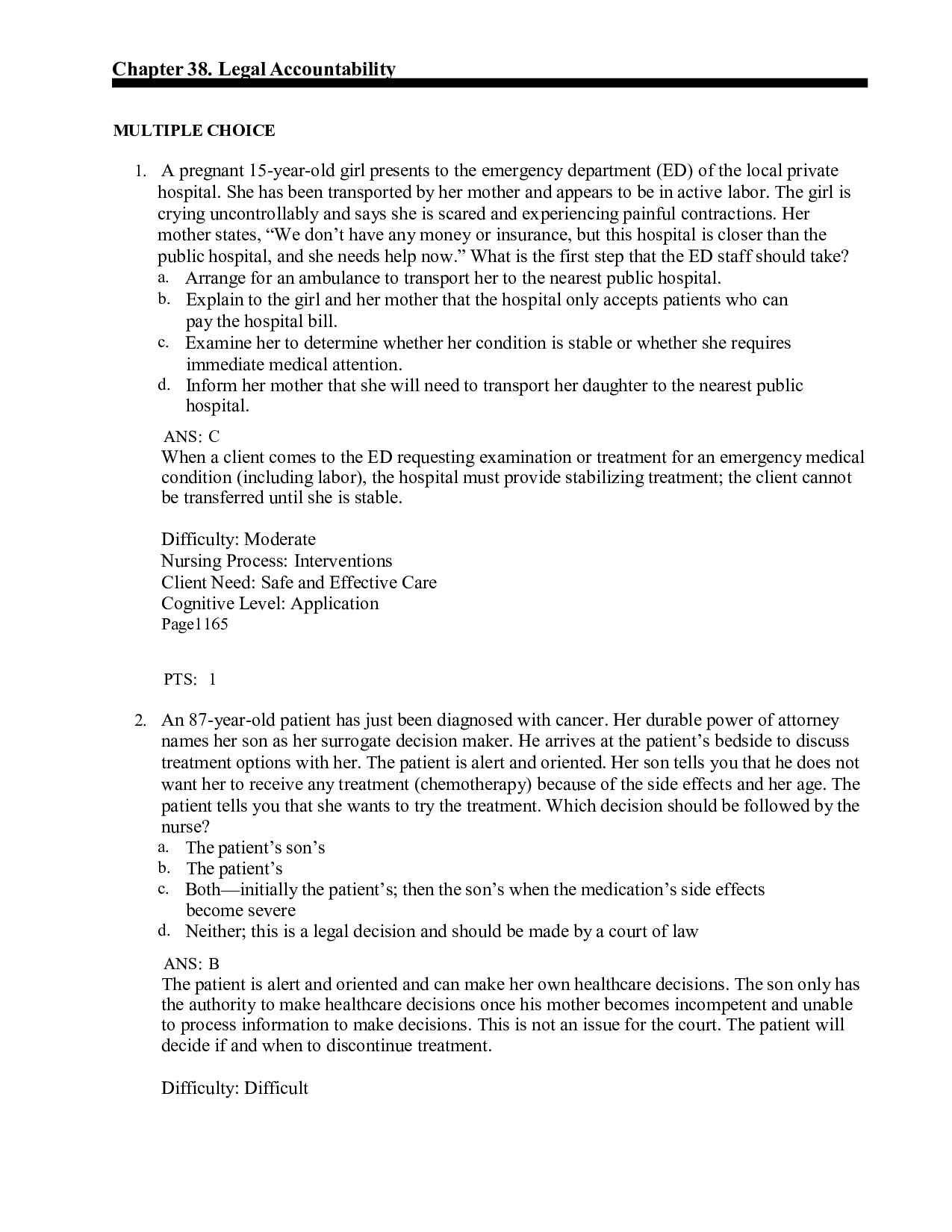 Chapter 38 Legal Accountability