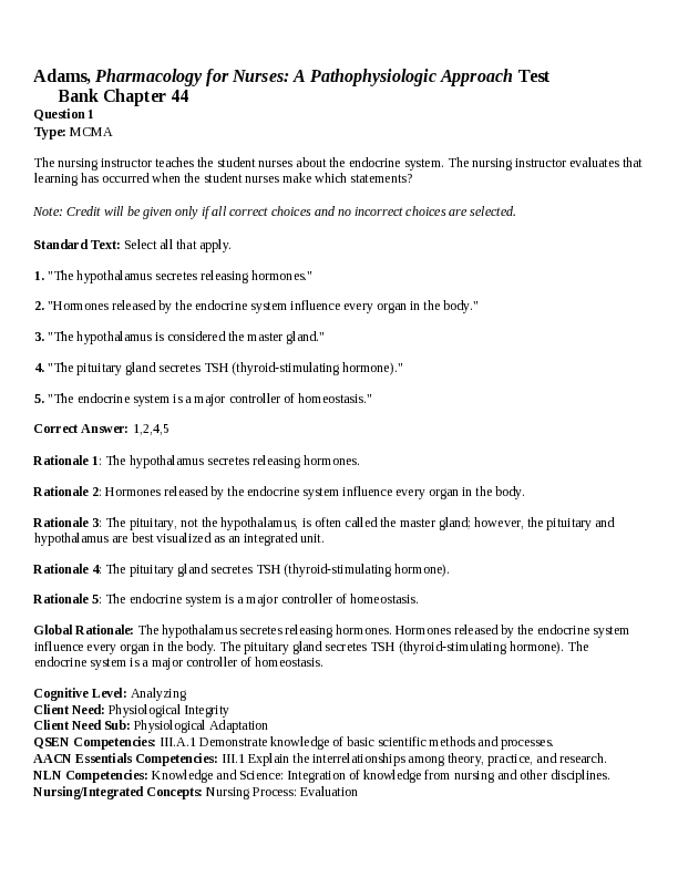 Chapter 44. Drugs for Diabetes Mellitus