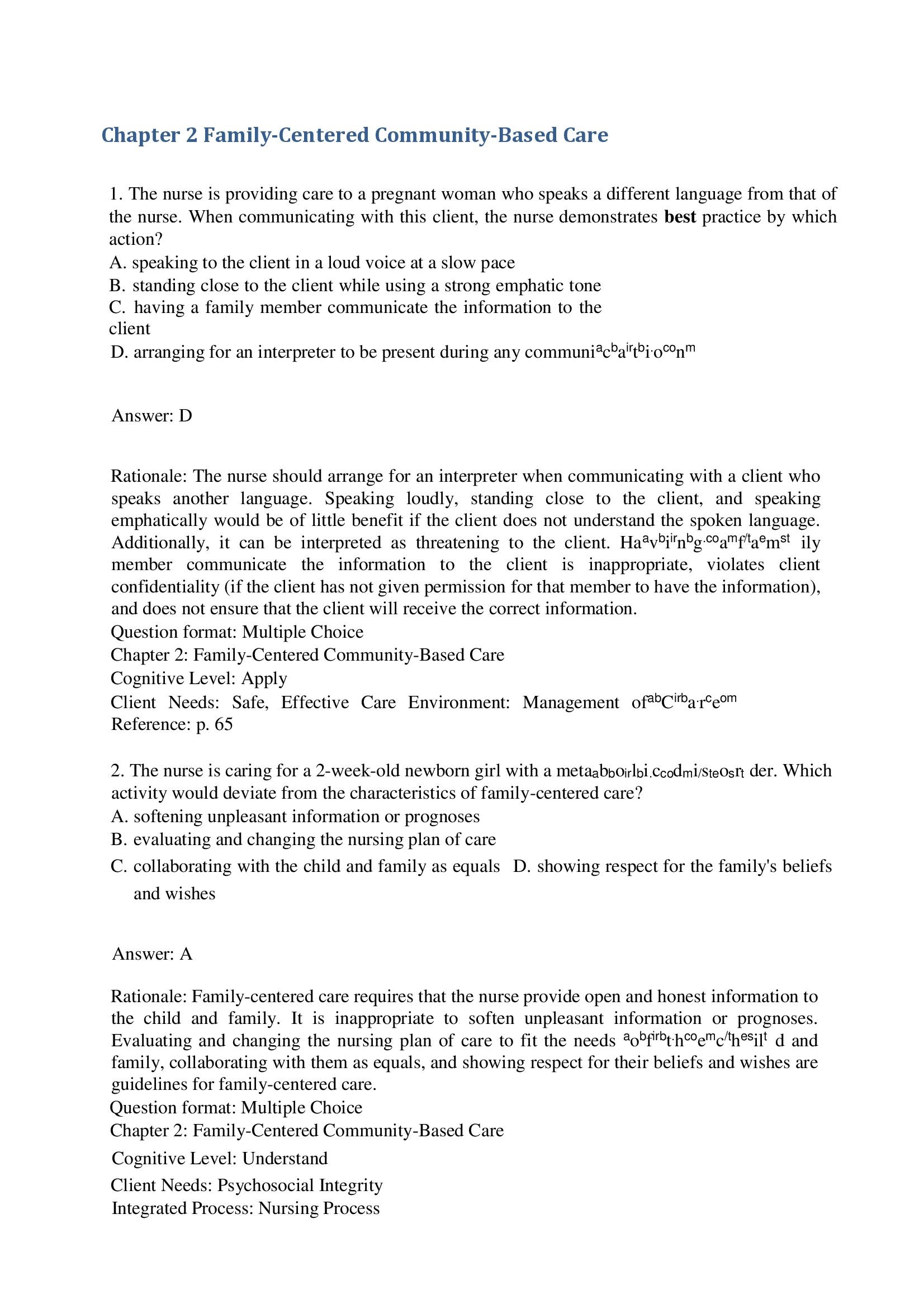 Chapter 2 Family-Centered Community-Based Care