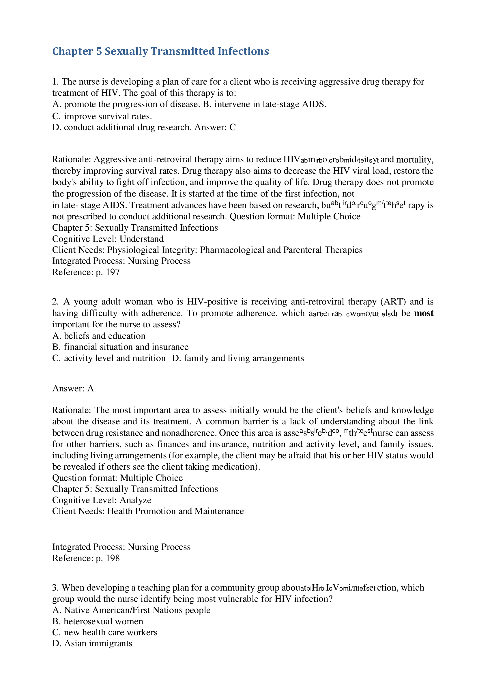 Chapter 5 Sexually Transmitted Infections