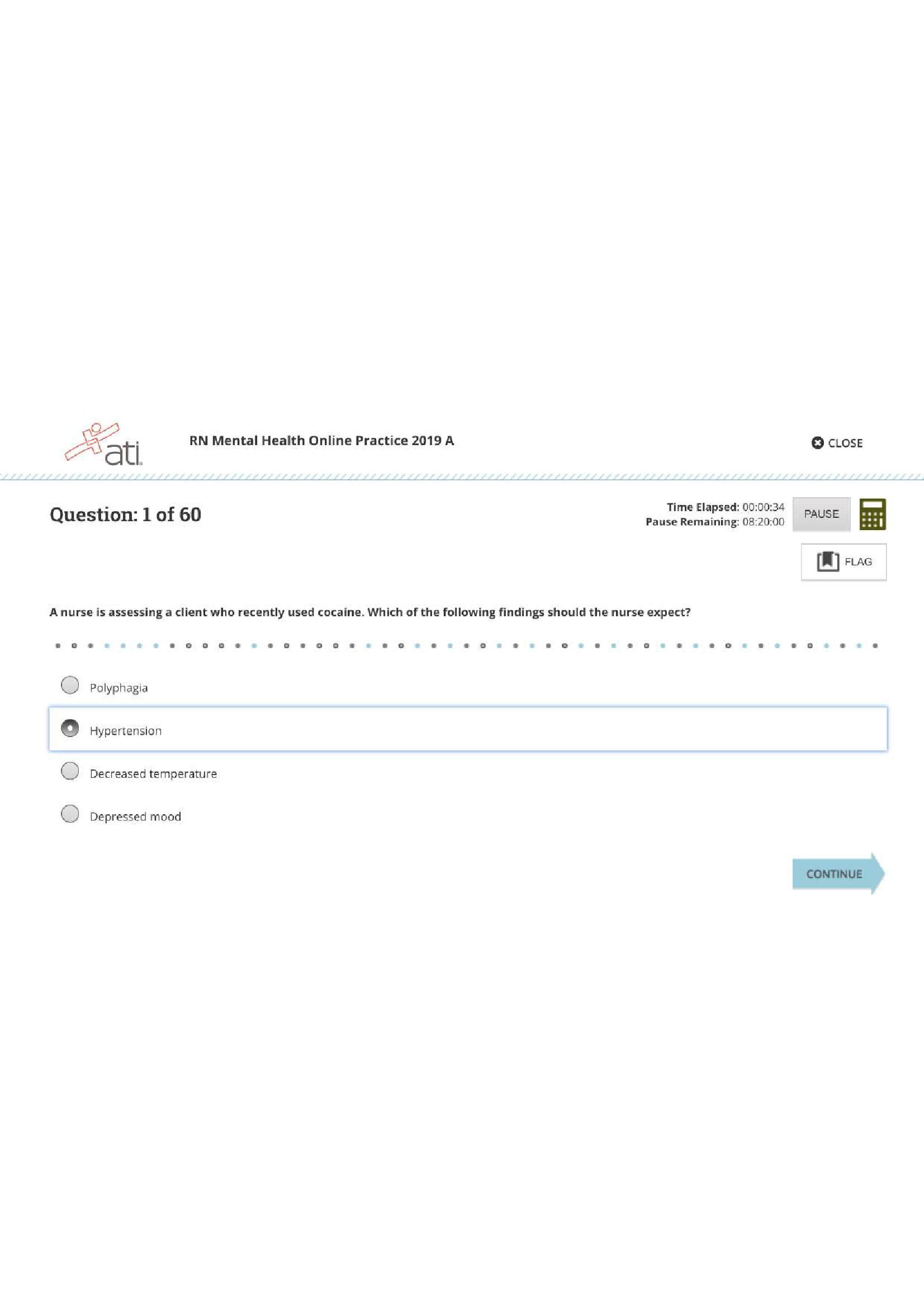 ATI RN MENTAL HEALTH ONLINE PRACTICE 2019 A LATEST EXAM NGN