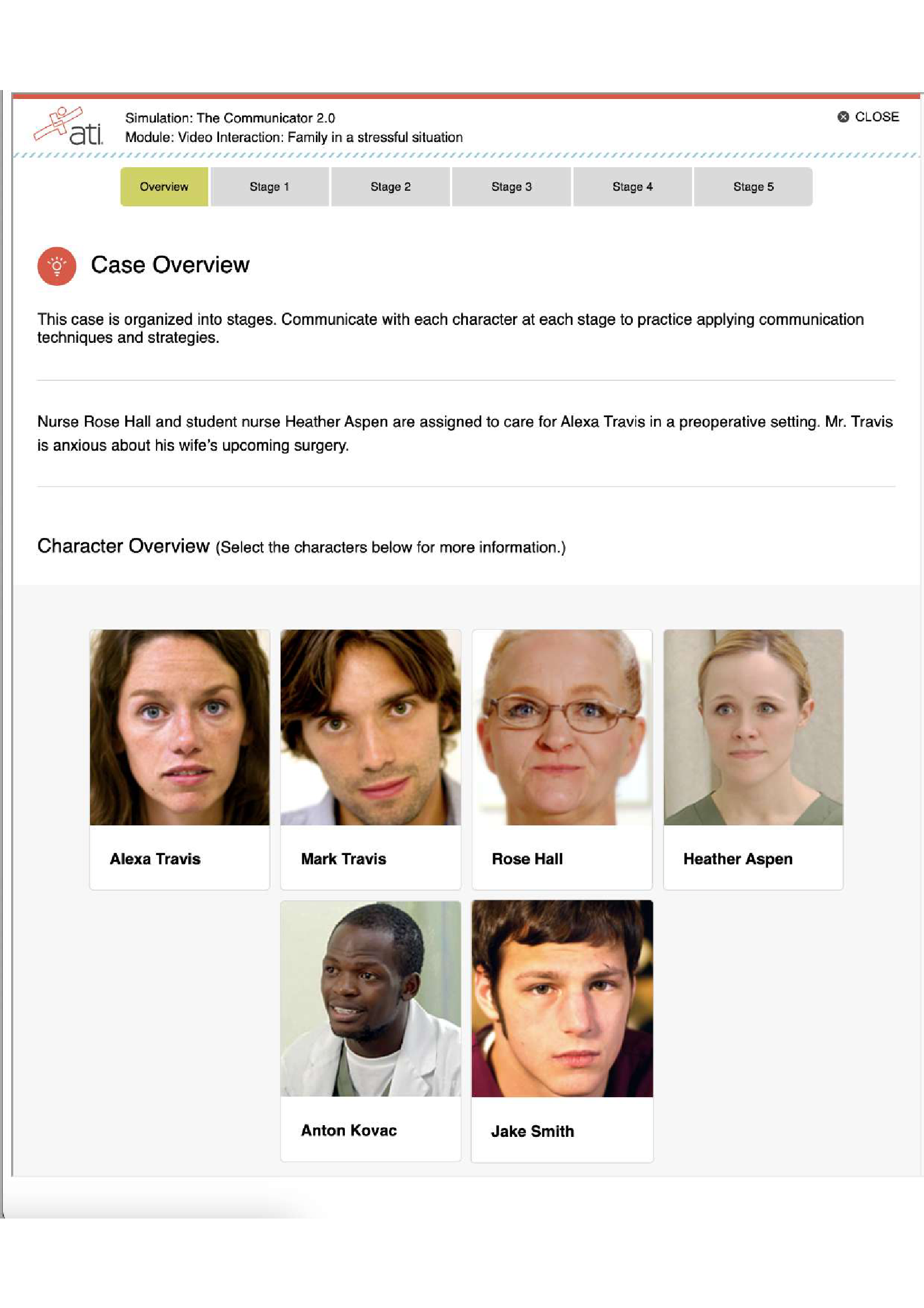 ATI MED SURG RN VIDEO INTERACTION FAMILY IN A STRESSFUL SITUATION ASSSESEMENT