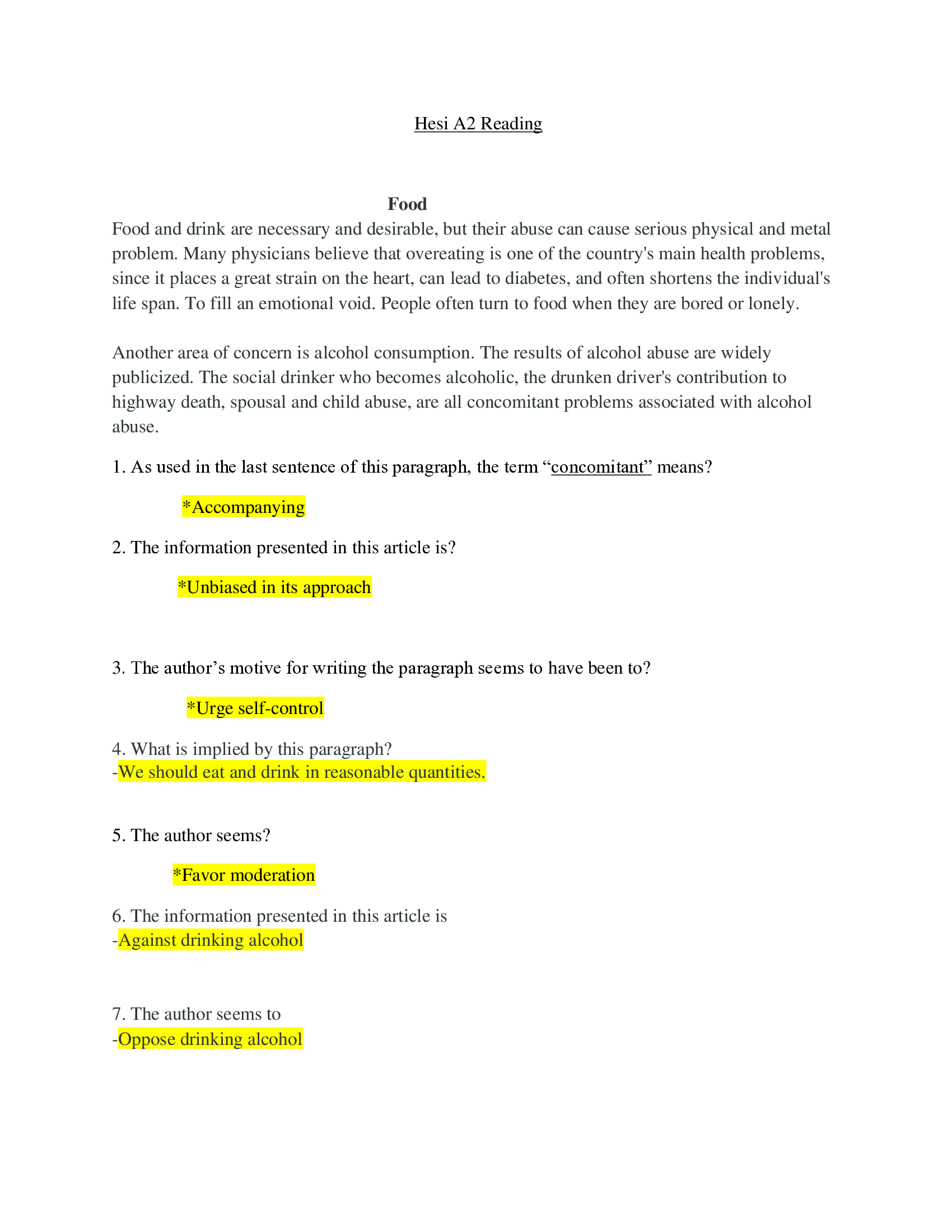 Future Rn Hesi Reading Comprehensions Updated