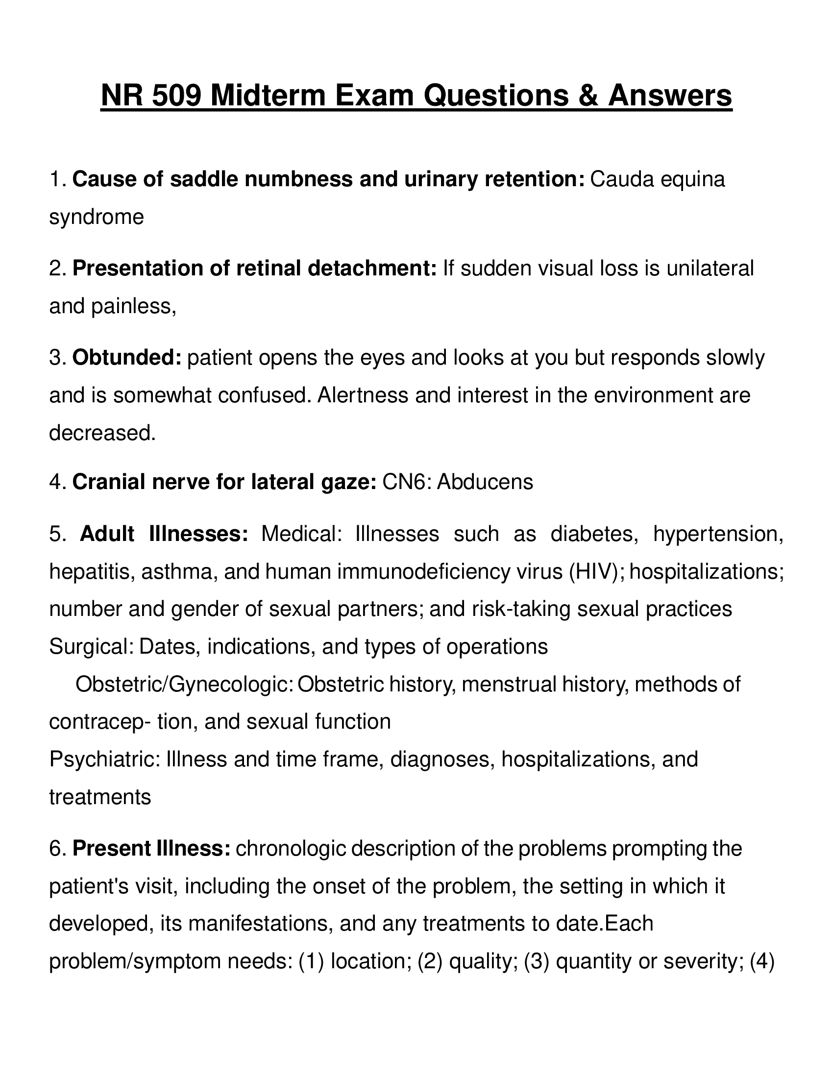 NR 509 Midterm Exam Questions & Answers 2023