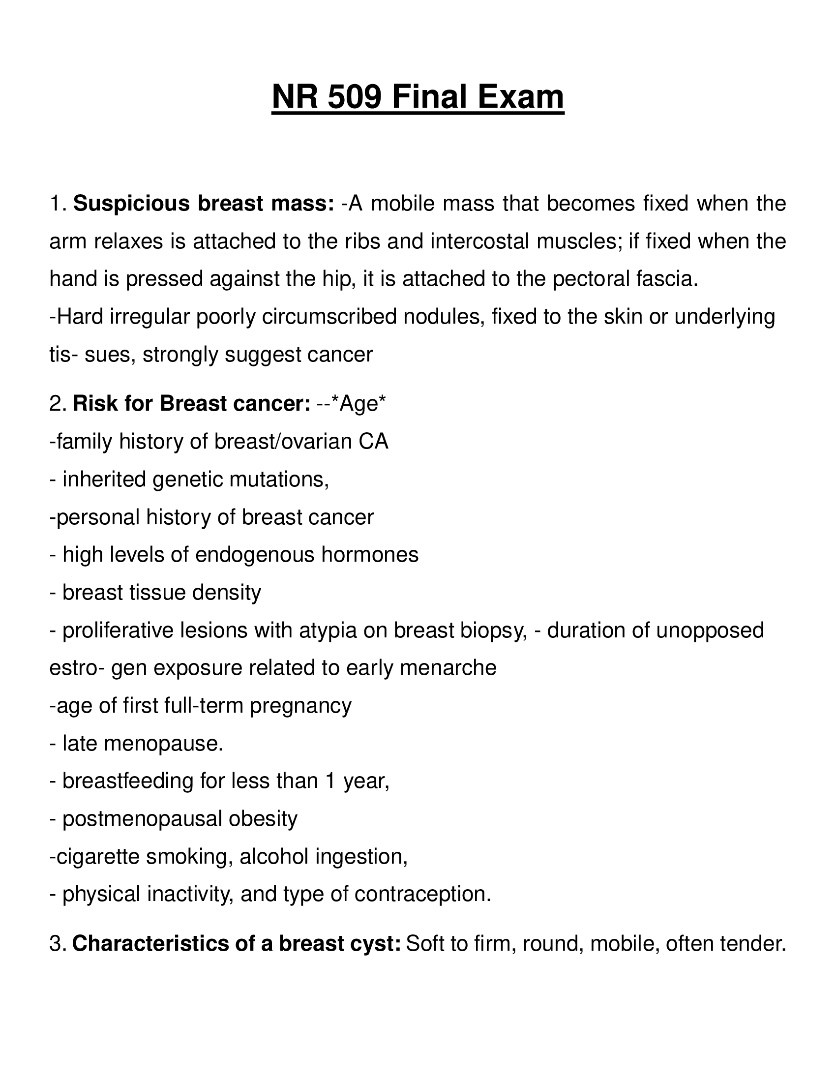 NR 509 Final Exam 2023 (Real Exam)